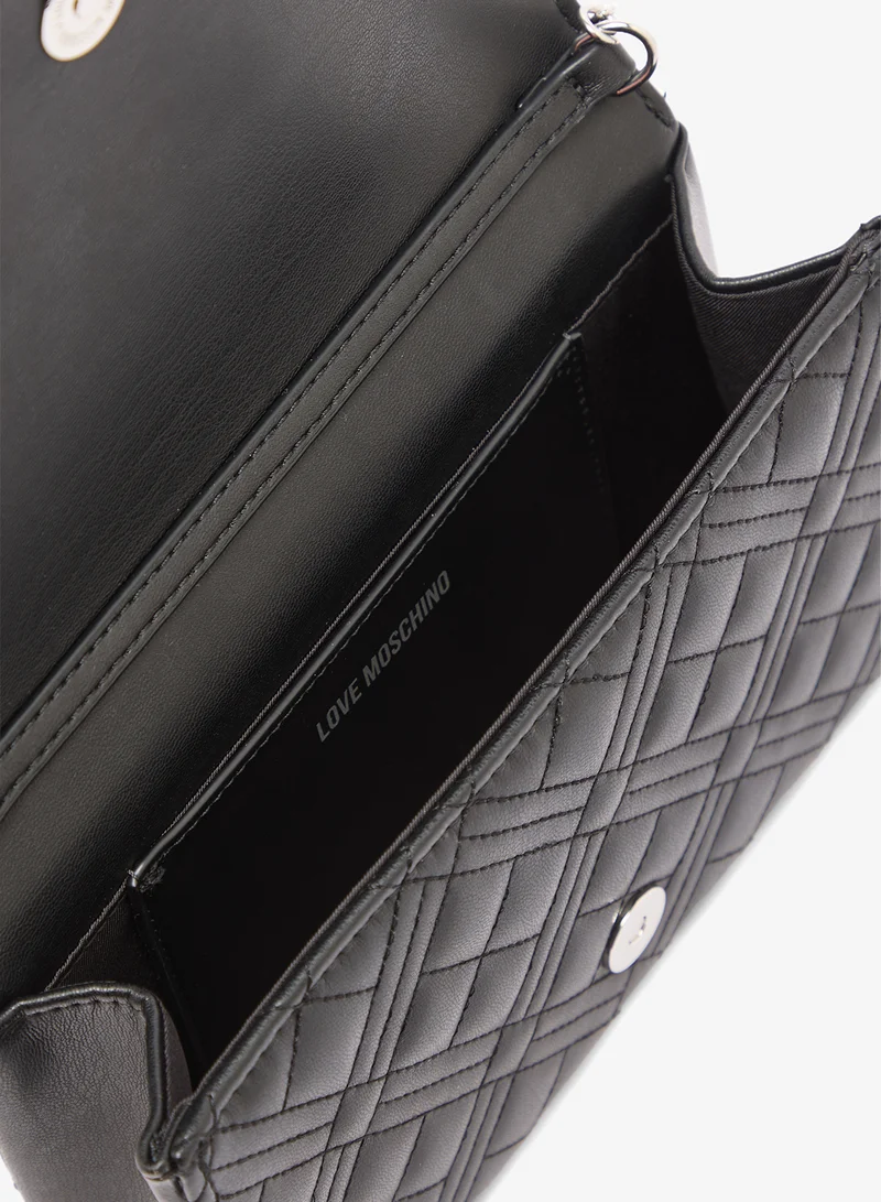 Love Moschino  Smart Daily Quilted PU Crossbody Bag for Women | Best Price UAE